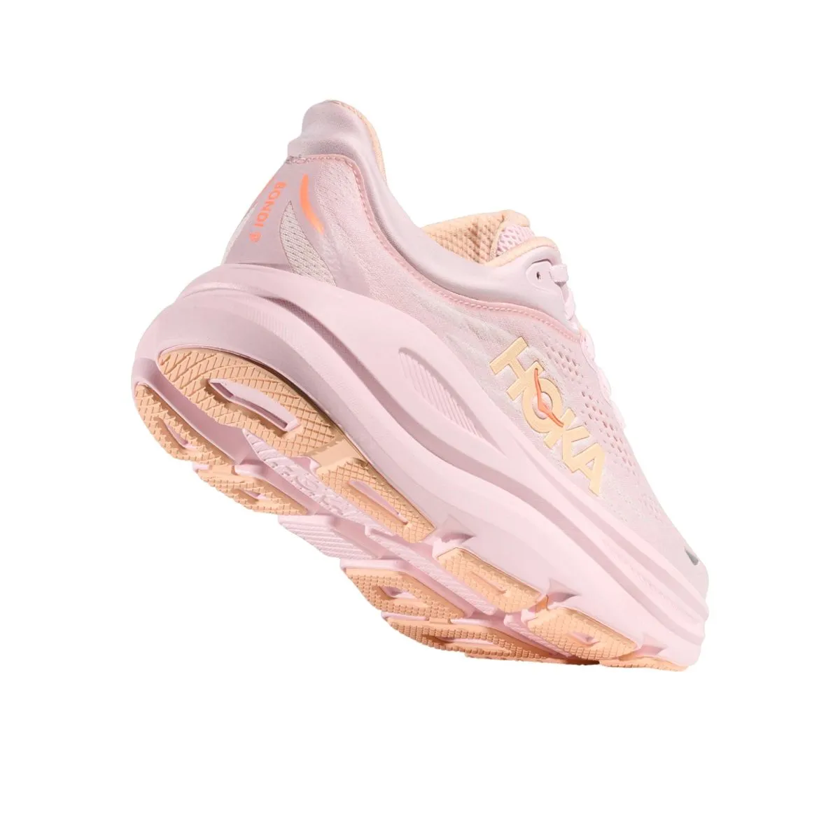 HOKA bondi 9 running shoes womens - pink - Gambar 4